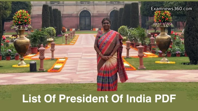 List Of President Of India PDF